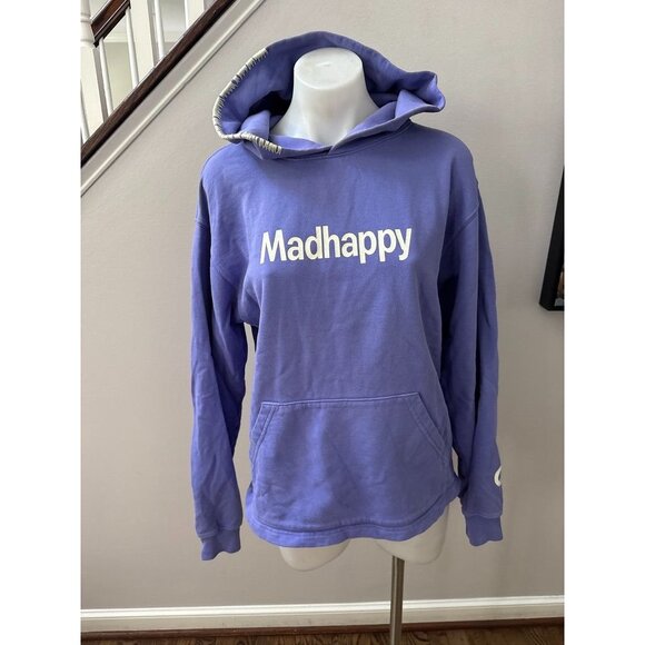 Mad Happy Purple Hoodie Size Small - Picture 1 of 3